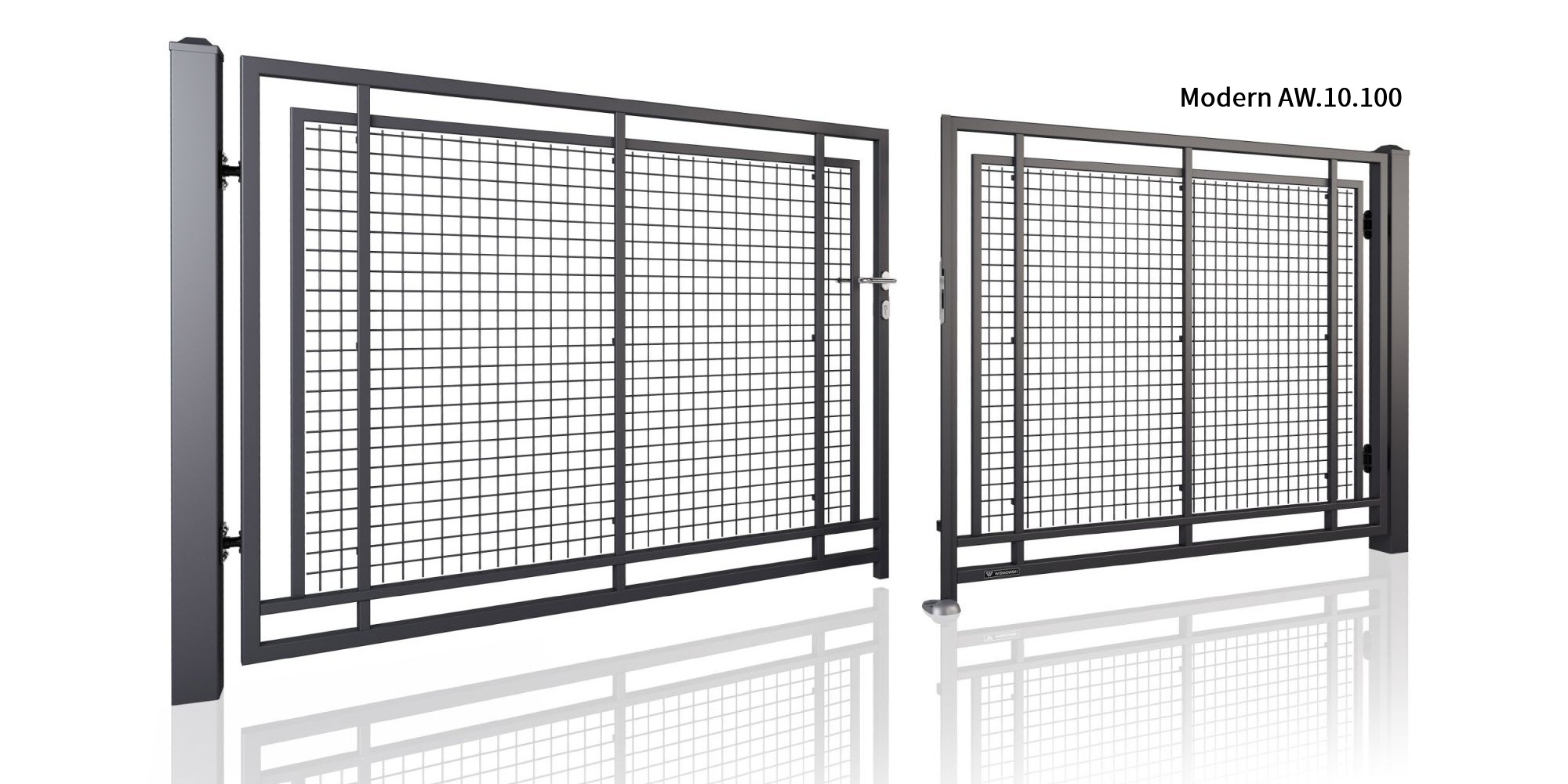 Doppelflügeltor Modern als Einfahrtstor – Modell AW.10.100