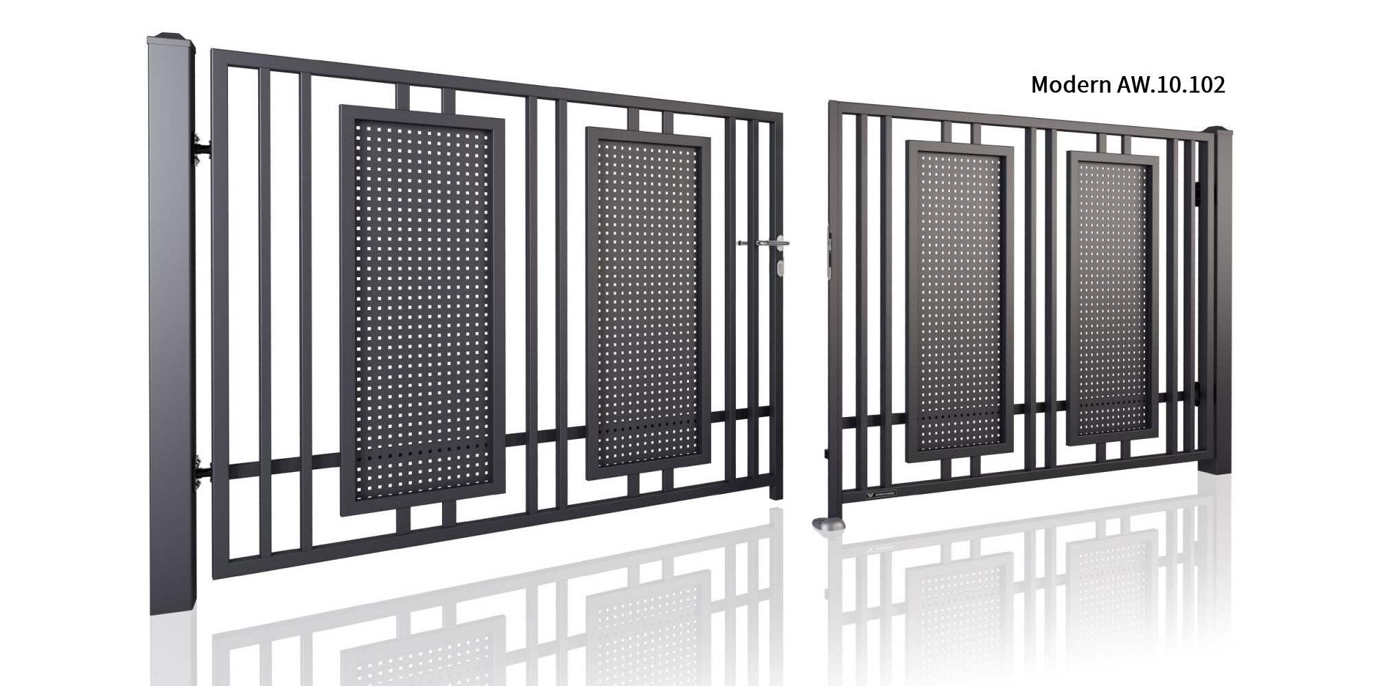 Doppelflügeltor Modern – Modell AW.10.102