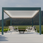 Preview: Pinela Deluxe Plus Terrassenüberdachung Terrassendach mit Cabrio-Effekt