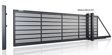 Freitragendes elektrisches Schiebetor Modell Modern