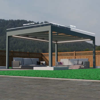 PINELA GLASS Terrassenüberdachung aus Alu
